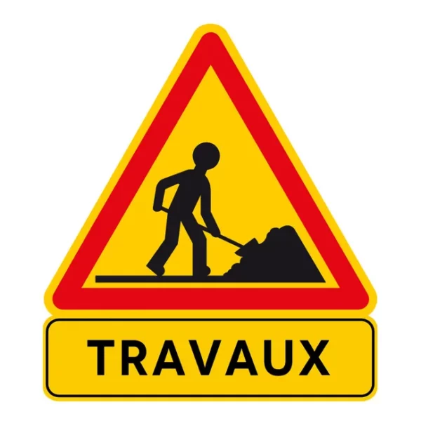 Travaux et route barrée Rue de Plonéour-Lanvern