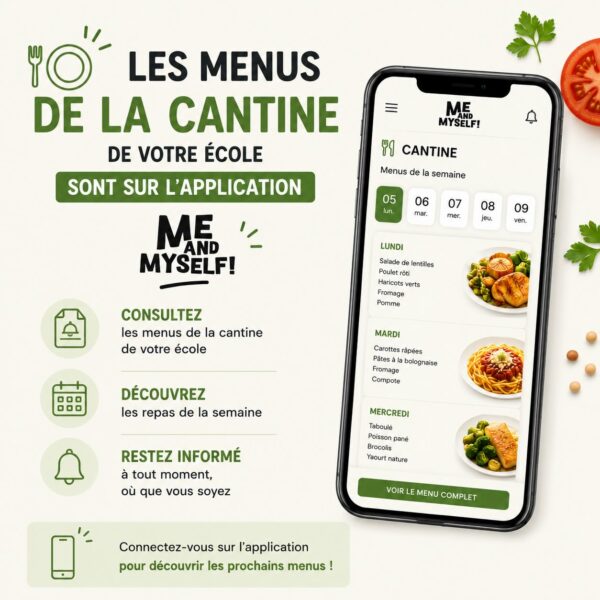 Menus de la cantine