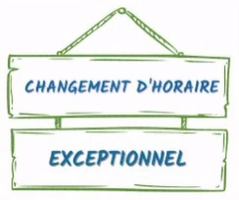 Mairie – Modification exceptionnelle des horaires