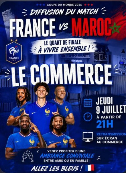 Retransmission Coupe du Monde au Commerce